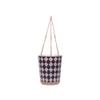 Blue Sky Ceramic Hanging Check 6.5'' Flower Pot, Multi Color view 1