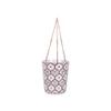 Blue Sky Ceramic Hanging Cameo Trifoil 5'' Flower Pot, Multi Color view 1