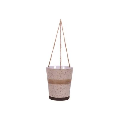 Blue Sky Ceramic Hanging Blended Lines 5" Flower Pot