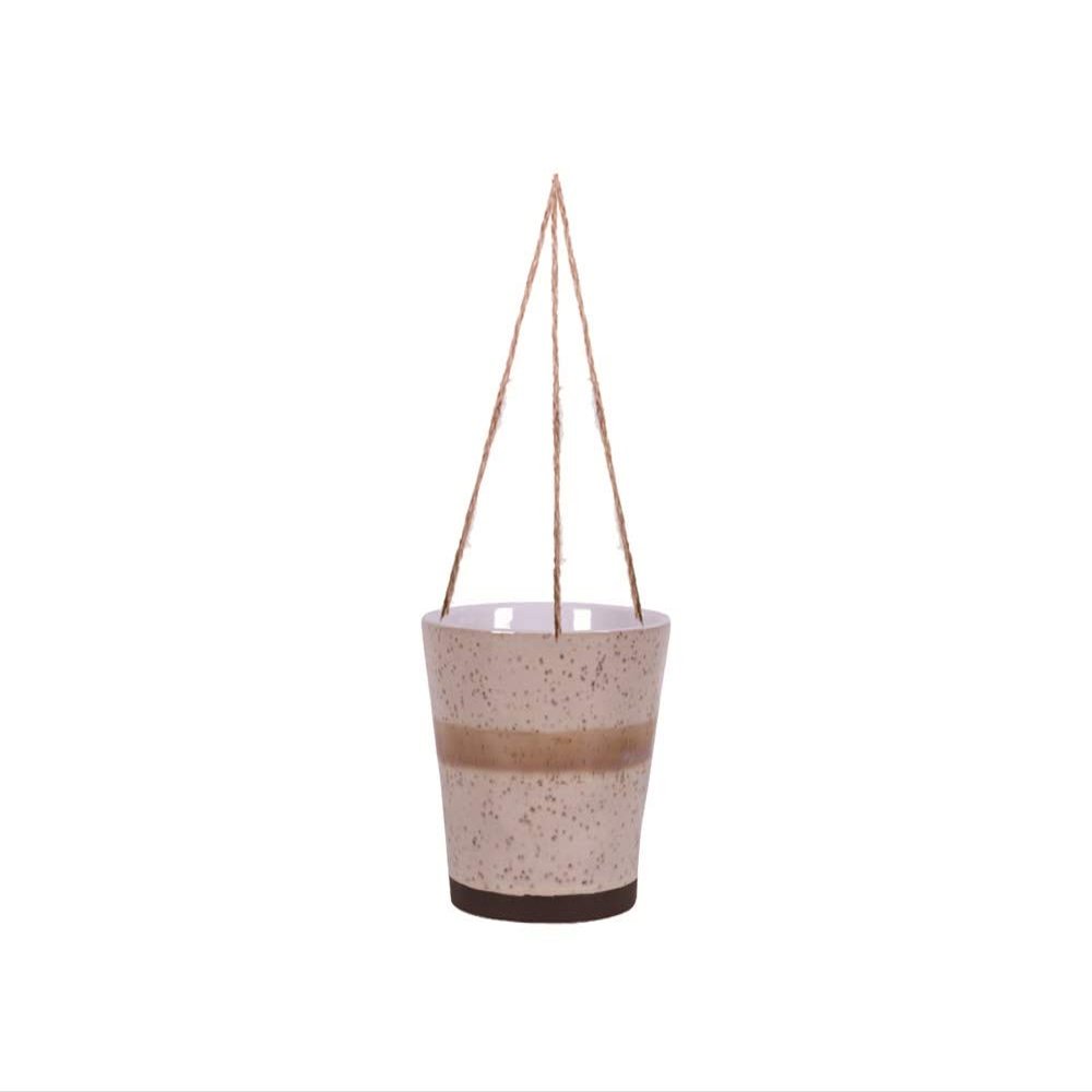 Blue Sky Ceramic Hanging Blended Lines 5" Flower Pot