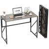 Elephance Folding Desk Writing Computer Desk for Home Office, No-Assembly Study Office Desk Foldable Table for Small Spaces view 1