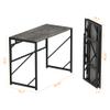 Elephance Folding Desk Writing Computer Desk for Home Office, No-Assembly Study Office Desk Foldable Table for Small Spaces view 3
