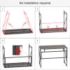 Elephance Folding Desk Writing Computer Desk for Home Office, No-Assembly Study Office Desk Foldable Table for Small Spaces view 4
