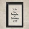 Marchak Transparent You Can Have Results or Excuses Not Both Fitness Motivation Inspiring Wall Art view 2
