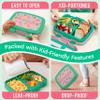 Bentgo Kids Prints Leak-Proof, 5-Compartment Bento-Style Kids Lunch Box - Ideal Portion Sizes for Ages 3-7, Durable, Drop-Proof, Dishwasher Safe, & PFAS & BPA-Free Materials (Tropical) view 4