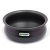 Coconut Hard Anodised Curry Pot Plain Cookware - Medium - Capacity - 2.5 litres - Gas Stove Top Compatible,Black view 1