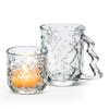 Abbott Collection 27-Neige Embossed Snowflake Mug, 4.5 inches H, Clear view 2