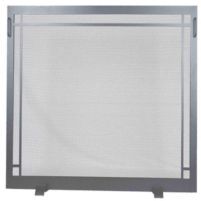 Design Specialties Fireplace Screen Craftsman Design 38 X 26 Dark Pewter