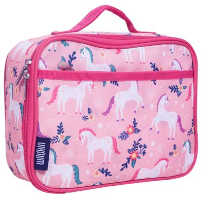 Wildkin Kids Insulated Lunch Box Durable and Reusable for School & Travel - Magical Unicorns