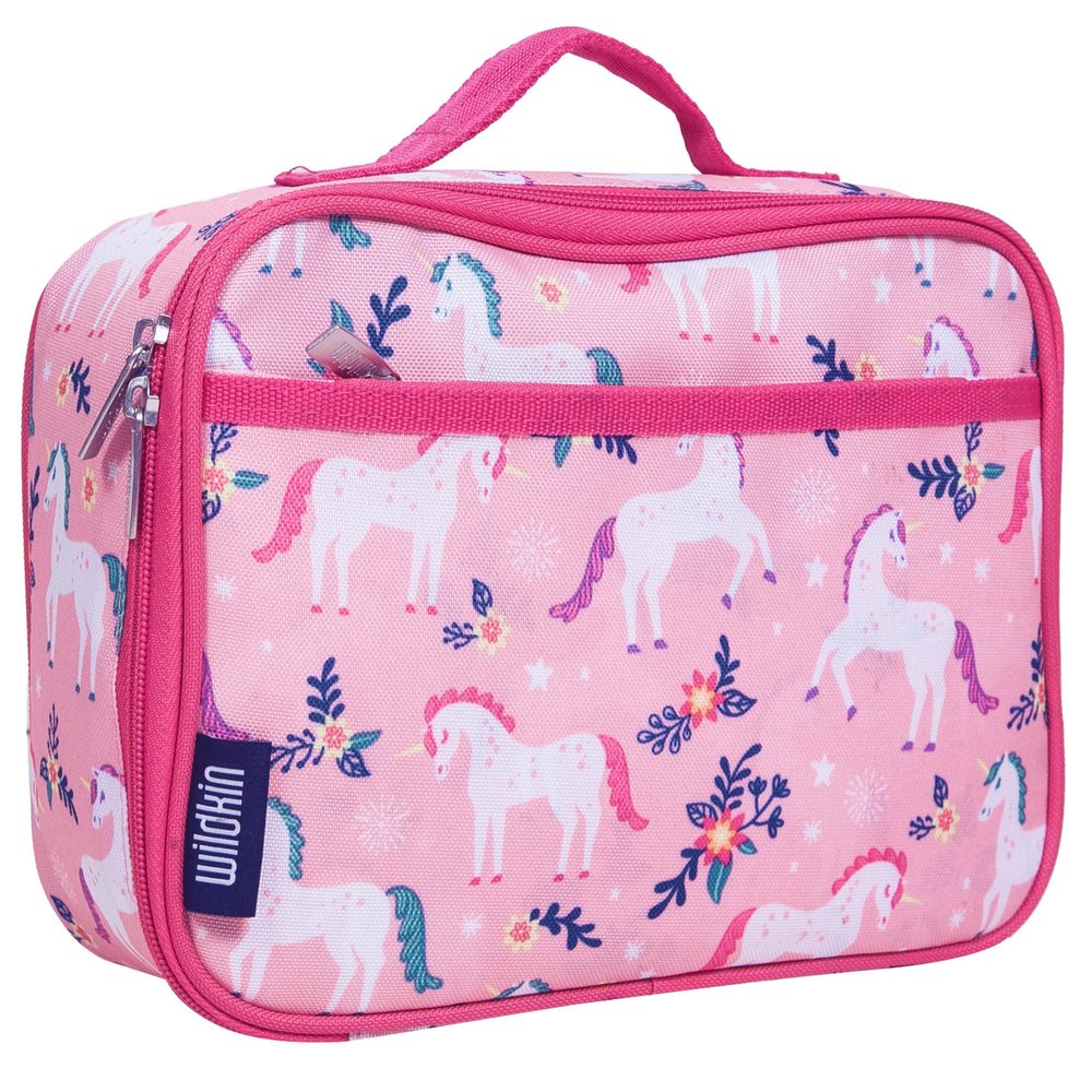 Wildkin Kids Insulated Lunch Box Durable and Reusable for School & Travel - Magical Unicorns