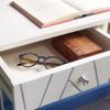 SAFAVIEH Home Office Collection Marigold White Wash and Silver 1-Drawer Hairpin Leg Desk view 3