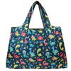 allydrew Large Foldable Tote Nylon Reusable Grocery Bag, Dinosaurs view 3