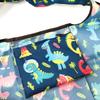 allydrew Large Foldable Tote Nylon Reusable Grocery Bag, Dinosaurs view 4