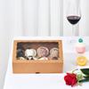 JCXGRVC 24PCS 10 x 7 x 2.5 inches Professional One Piece Strawberries Boxes, Cookies Boxes with With Clear Window for Visibility, Brown Natural Kraft Paper Box view 2
