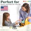 Everusely - Stainless Steel Containers with Lids - Set of 5, Bright Collection - Leakproof Stainless Steel Food Containers - Nesting Snack Holders - Metal Lunch Box - Portable & Reusable Meal Kit view 3