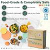 Everusely - Stainless Steel Containers with Lids - Set of 5, Bright Collection - Leakproof Stainless Steel Food Containers - Nesting Snack Holders - Metal Lunch Box - Portable & Reusable Meal Kit view 4