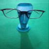EARTHLY HOME Wooden Spectacle Eye Glasses Holder, Blue Mens Face Eyewear Retainer Sunglasses Holder Display Stand, Wooden Specs Holder view 3