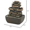 Tiered Rock Formation Tabletop Fountain 8.25x6.25x10.25 view 3