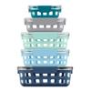 Ello Duraglass Mixed Meal Prep Sets Leak-Proof Glass Food Storage Containers with Silicone Sleeves and Airtight BPA-Free Lids, Dishwasher, Microwave, and Freezer Safe view 1