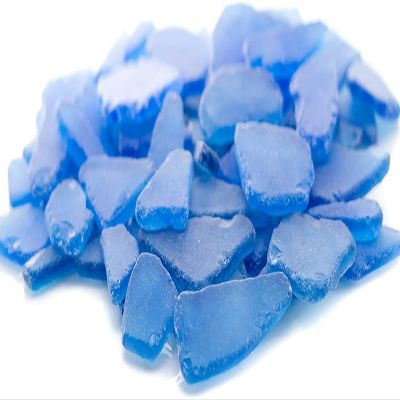 Nautical Crush Trading Sea Glass Craft - Beach Glass Craft - Dark Blue - 55 Oz Sea Glass Dcor - Sea Glass Vase Filler - Sea Glass Crafting - Bag of Sea Glass - Craft Glass - Vase Fillers Glass