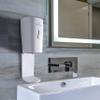 Auto Soap Dispenser with Drip Tray- White - Touch Free - Electronic - Automatic Sensor Soap Dispenser  Liquid or Spray - Wall Mount - Commercial or Residential - 1000 mL/33 oz view 2