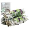 Ancient Veda Floral 3 Pack White Sage Organic Smudge Sticks with Flowers for Cleansing Home, Meditation, Yoga, Healing and Smudging | Sustainably Sourced California White Sage Bundles | Good Life view 1
