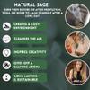 Ancient Veda Floral 3 Pack White Sage Organic Smudge Sticks with Flowers for Cleansing Home, Meditation, Yoga, Healing and Smudging | Sustainably Sourced California White Sage Bundles | Good Life view 4