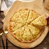 12 Inch Pizza Peel, Round Cutting Board with handle Pizza Serving board Spatula Paddle- Premium Natural Bamboo - Perfect for Homemade Pizza, Bread Baking, Cutting Fruit, Vegetables, Cheese view 3