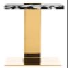 Safavieh Couture Collection Mars White and Black Acrylic C Drink Table (SFV3563C) view 3