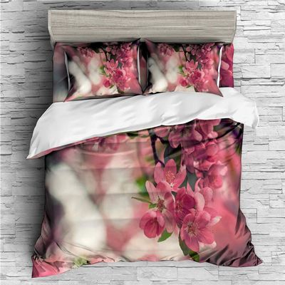 INDREAM Spring Duvet Cover Lovely Beetle Bedding Set for Bedroom Decoration,Twin/Full/Queen/King Size Bed Sets 3/4 Pieces (1 Duvet Cover with 2 Pillow Shams or Sheet) (TWIN-4PCS,E)