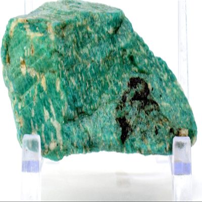 300g 4.5" Rich Green w/Blue Amazonite Rough Natural Sparkling Feldspar Gemstone Crystal Mineral Raw Specimen - Russia
