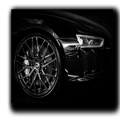 R8 Super Car Wall Art Decor Picture Painting Poster Print on Canvas Panels Pieces - Sport Car Theme Wall Decoration Set - Sports Car Wall Picture for Showroom Office 23 by 40 in