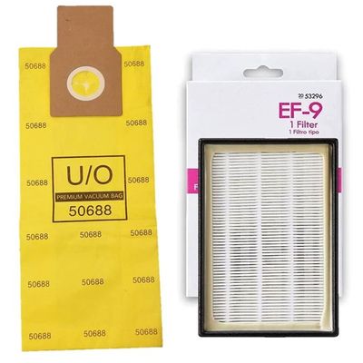 31140 31150 BU1017 BU1005 Bag + Filter Kit. Compatible with Kenmore Elite Upright Vacuum Cleaners. 12 Type U 50688 Bags + 1 EF-9 53296 Exhaust HEPA Filter.