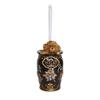 Creative Teddy Toilet Brush and Holder Bathroom WC Resin Toilet Brush Set Detachable Long Handle Cute Scrubber Set (Color : Black) view 1