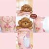 Creative Teddy Toilet Brush and Holder Bathroom WC Resin Toilet Brush Set Detachable Long Handle Cute Scrubber Set (Color : Black) view 2