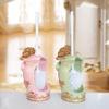 Creative Teddy Toilet Brush and Holder Bathroom WC Resin Toilet Brush Set Detachable Long Handle Cute Scrubber Set (Color : Black) view 3