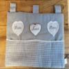 PAGO POCO Bows Design Oven Cover Size 46 x 35 Colour: Grey/Beige New 2020!!! ! grey view 2