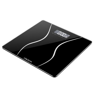 LEADZM 180Kg Slim Waist Pattern Personal Scale Black