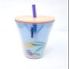 Summer 2020 Tropical Mermaid Palm Tree Acrylic Cold Cup Tumbler 24oz view 3