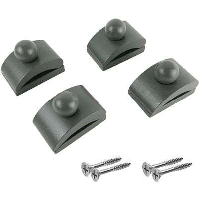 Precision Quilting Tools Classy Clamps Wooden Quilt Wall Hangers - 4 Small Clips (Black) and Screws for Walls Hangings - Tapestry and Quilts Hanger - Quilt Racks