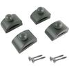 Precision Quilting Tools Classy Clamps Wooden Quilt Wall Hangers - 4 Small Clips (Black) and Screws for Walls Hangings - Tapestry and Quilts Hanger - Quilt Racks view 1