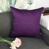 4-Pack 100% Cotton Comfortable Solid Decorative Throw Pillow Case,Thmyo Square Cushion Cover Pillowcase Sublimation Blank Pillow Covers DIY Throw Pillowcase for Couch Sofa(18x18 inch/ 45x45cm,Violet) view 3