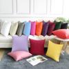 4-Pack 100% Cotton Comfortable Solid Decorative Throw Pillow Case,Thmyo Square Cushion Cover Pillowcase Sublimation Blank Pillow Covers DIY Throw Pillowcase for Couch Sofa(18x18 inch/ 45x45cm,Violet) view 4