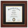 CORE ART Diploma Frame, 8.5x11 Inch with Double Mat or 11x14 Inch Without Mat Display for Document Frame, Natural Solid Wood Certificate Frame with Golden Rim, Semi-Tempered Glass Panel. view 1
