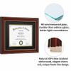 CORE ART Diploma Frame, 8.5x11 Inch with Double Mat or 11x14 Inch Without Mat Display for Document Frame, Natural Solid Wood Certificate Frame with Golden Rim, Semi-Tempered Glass Panel. view 2