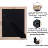 CORE ART Diploma Frame, 8.5x11 Inch with Double Mat or 11x14 Inch Without Mat Display for Document Frame, Natural Solid Wood Certificate Frame with Golden Rim, Semi-Tempered Glass Panel. view 3