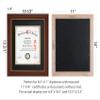 CORE ART Diploma Frame, 8.5x11 Inch with Double Mat or 11x14 Inch Without Mat Display for Document Frame, Natural Solid Wood Certificate Frame with Golden Rim, Semi-Tempered Glass Panel. view 4