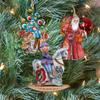 Designocracy Story of Nutcracker Wooden Ornaments Set of 3 Wall Decor Set, Gift Set Art by G.DeBrekht 8100011S3 view 2