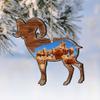 Goat Shaped Wooden Ornaments Set of 2 Art by G.DeBrekht Wildlife 8198228 - Designocracy view 2