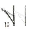HaHawaii Air Conditioner Bracket,2Pcs Wall Mount Bracket AC Rust-Free Stainless Steel Support Rack Silver view 1